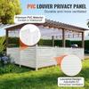 48" W x 48" H Vinyl Privacy Fence Panels, Air Conditioner Fence, Outdoor Privacy Screens for Trash Can, Pool Equipment Enclosure, Privacy Screen Kit
