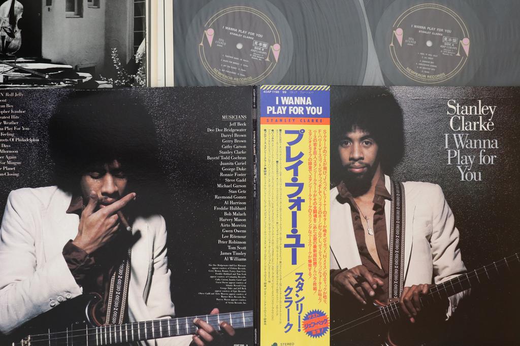 LP Record STANLEY CLARKE - I Wanna Play For You 40AP11989PROMO NEMPEROR 1979 Japan Obi Jazz Used
