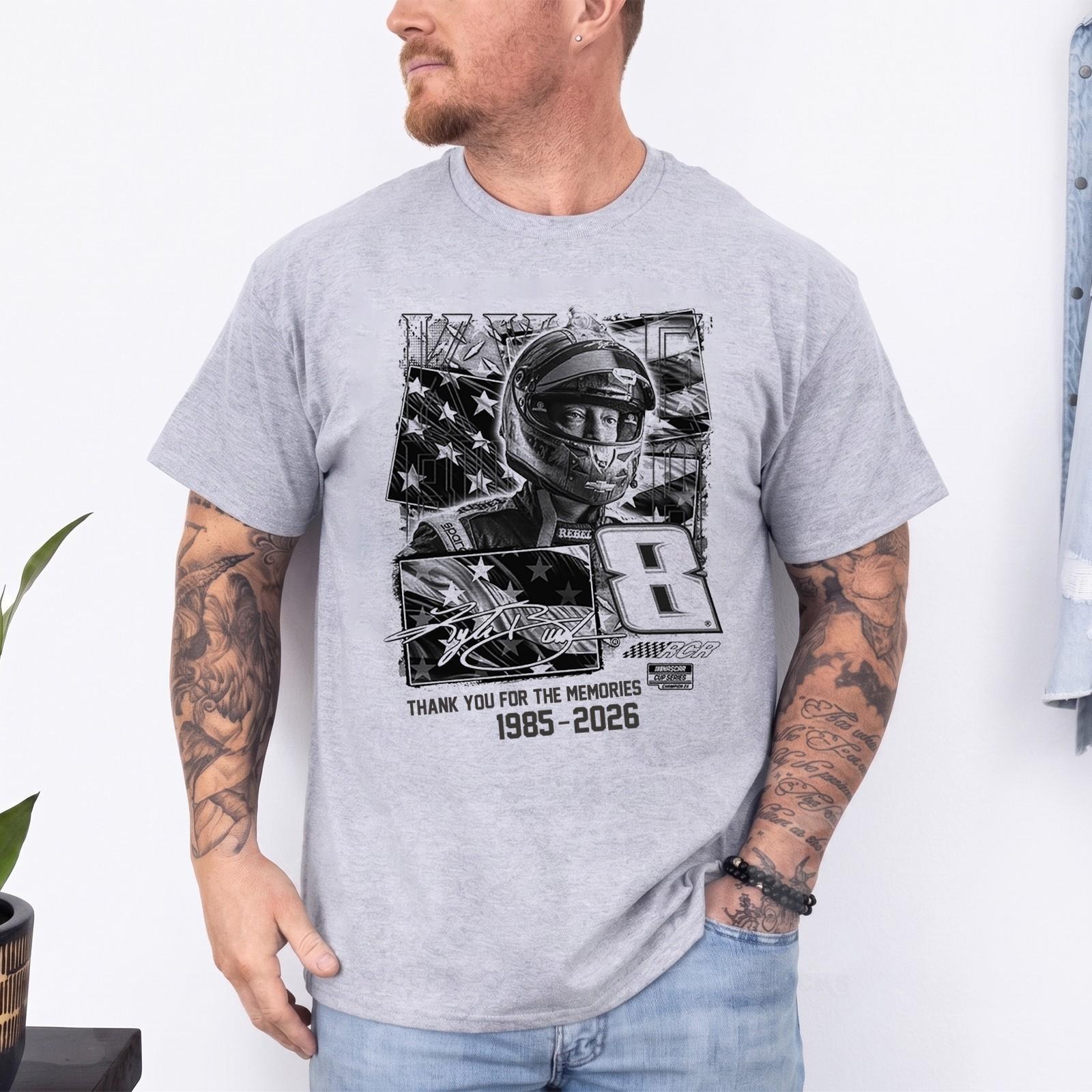 Kyle Busch NASCAR Thank You For The Memories 1985-2026 Shirt Unisex T-Shirt XXXL