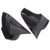 For Renault Clio 4 MK4 IV X98 2012-2016 2017 2018  Bright Black Pattern Add-on Side Rear View Mirror Covers Cap Horn Shape