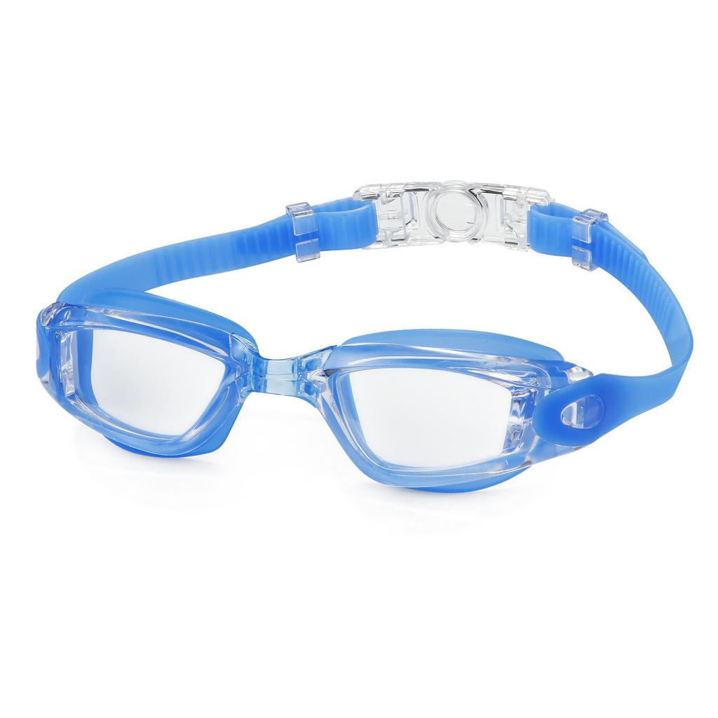 Custom HD Anti-Pinch Swim Cap & Foldable Goggles Set with Nose Clip & Earplugs