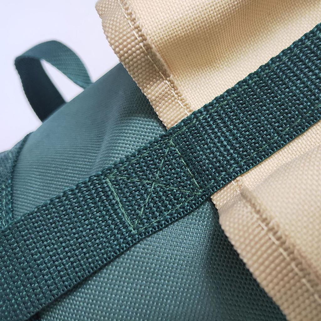 19x19x21.5cm Green Garden Tool Bag 6 Pocket Oxford Storage Pouch
