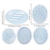 Irregular Tray Coaster Molds and Silicone Epoxy Resin Coaster Holder Molds Used To Make Artificial Agate Pieces Coasters Multicolor