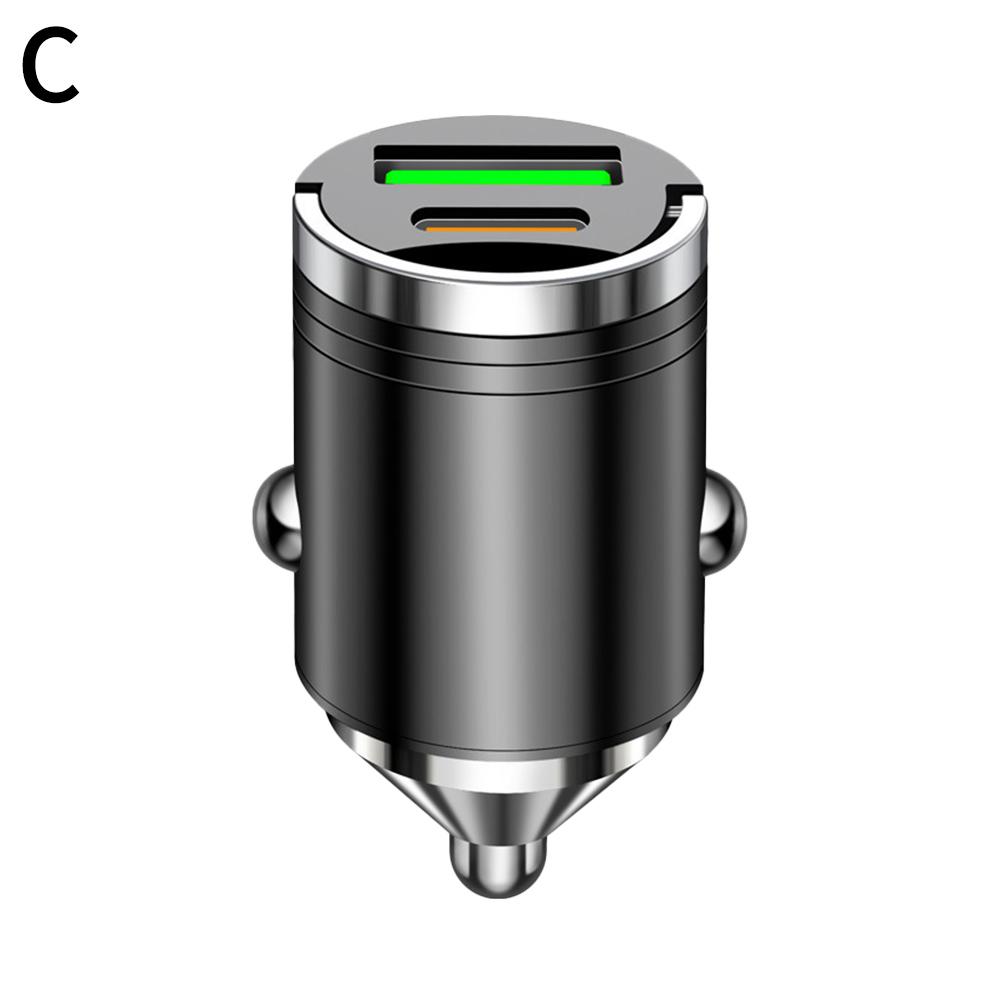 

100 Вт Мини Автомобильное Зарядное Устройство Зажигалка Быстрая Зарядка Для IPhone QC3.0 PD USB Type C Автомобильное Зарядное Устройство Для Телефона Для Xiaomi