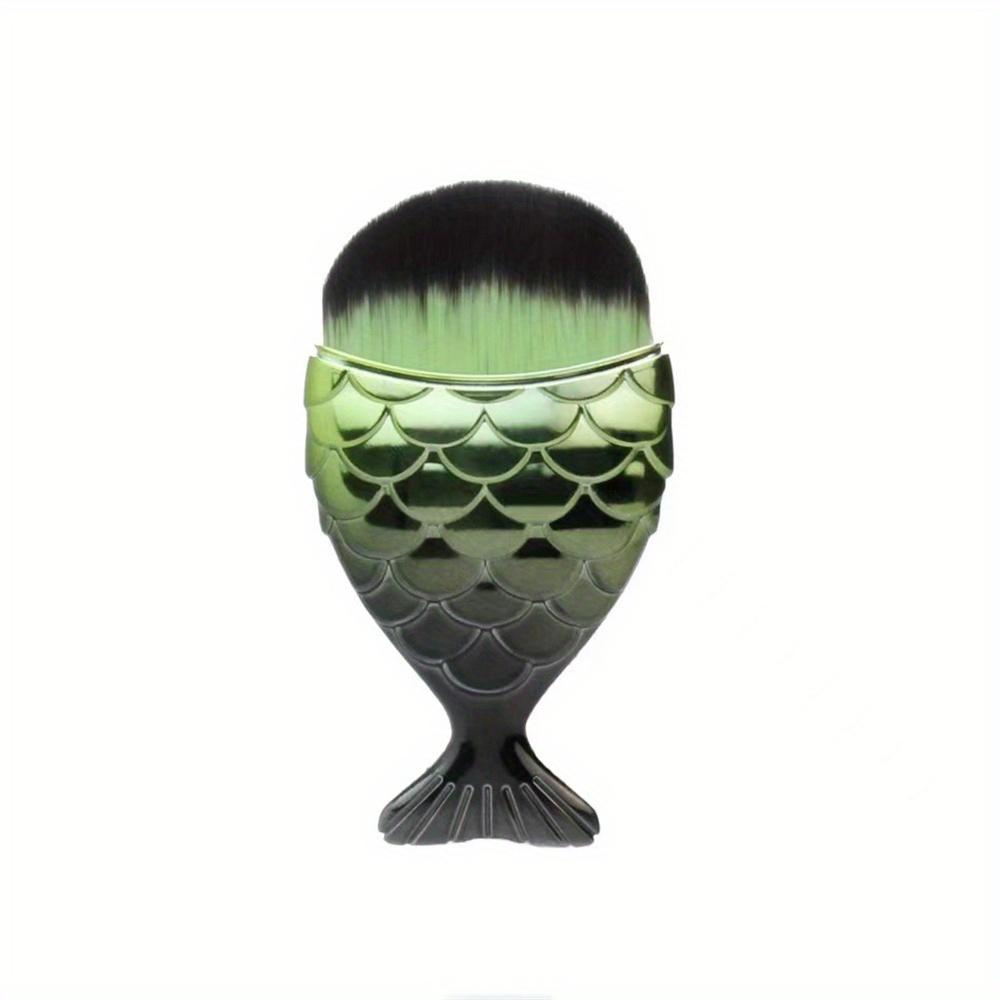 

Кисть для макияжа «рыбий хвост» Профессиональная кисть для румян «русалка» Кисти для тональной основы Кисть для ногтей «рыбий хвост» Косметическая кисть Инструмент для дизайна ногтей зелёный