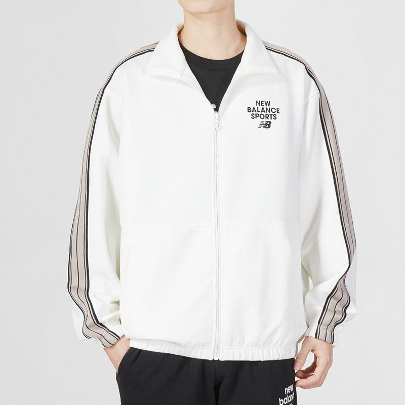 New Balance Sports Club Jackets Unisex White Stand Collar Moderate Other 6DD12043-IV