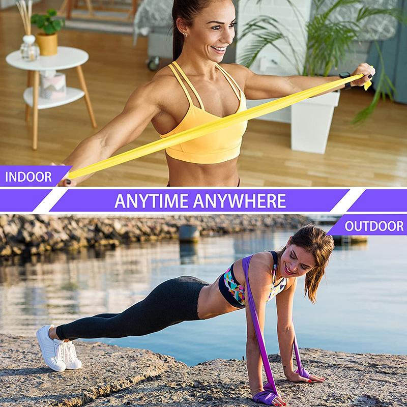 Set Di 3 Fasce Di Resistenza Fizyo - Per Allenamento Forza, Yoga