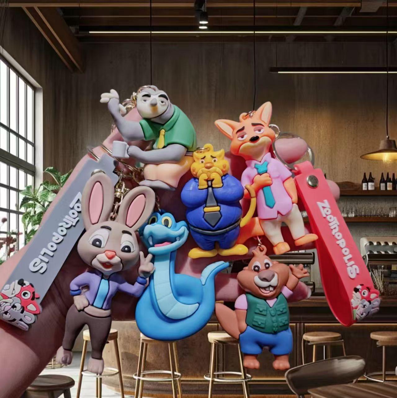 

Keychain of cartoon Judy from Zootopia - small pendant for car bag or keychain decoration