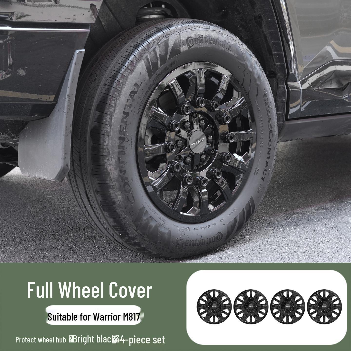 Black Warrior Dongfeng Mengshi M817 Wheel Hub Cover - Full Decoration & Protection Mod Parts