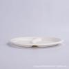 9"/10" 50pcs Disposable Sugarcane Pulp Three Grid Compostable Paper Tableware Degradable Picnic Pizza Party Dishes Dinner Plates