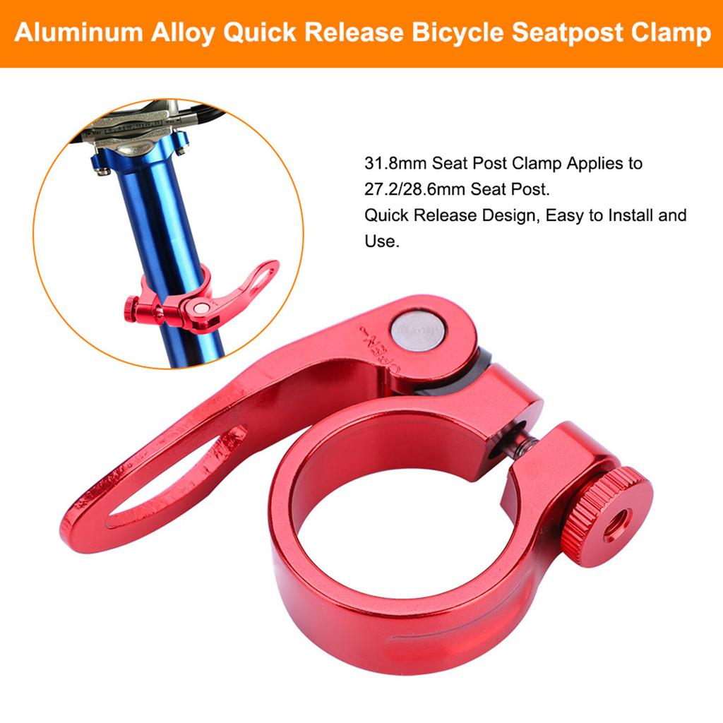  CX-18 Quick Release Road Bike   Aluminum Alloy Seatpost Seat Post Clamp Black