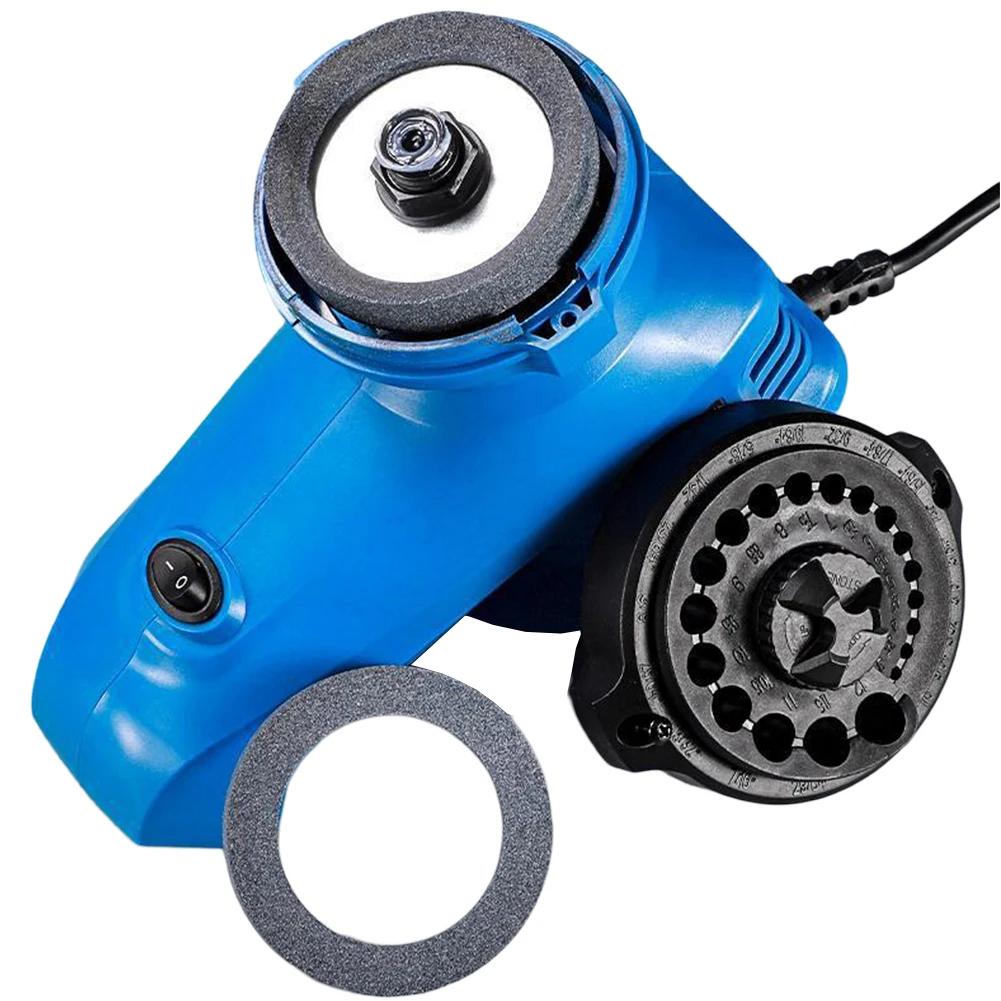 Blue Drill Bit Grinder Drill Bit Sharpener Multi-Function Sharpener 130 Angle Drill Bits User-Friendly Controls