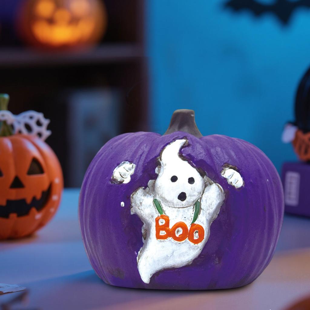 Halloween Resin Pumpkin Ornaments Desktop Decoration Home Decoration Party Gift