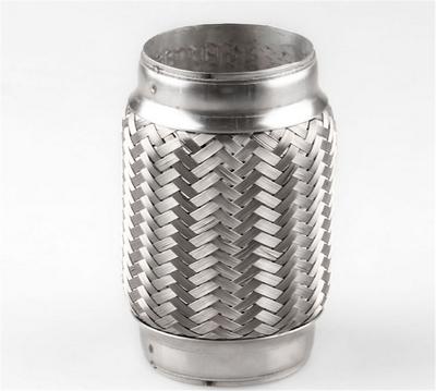 Exhaust Flex Pipe Stainless Steel Double Braid 3" Inlet X 6" Long