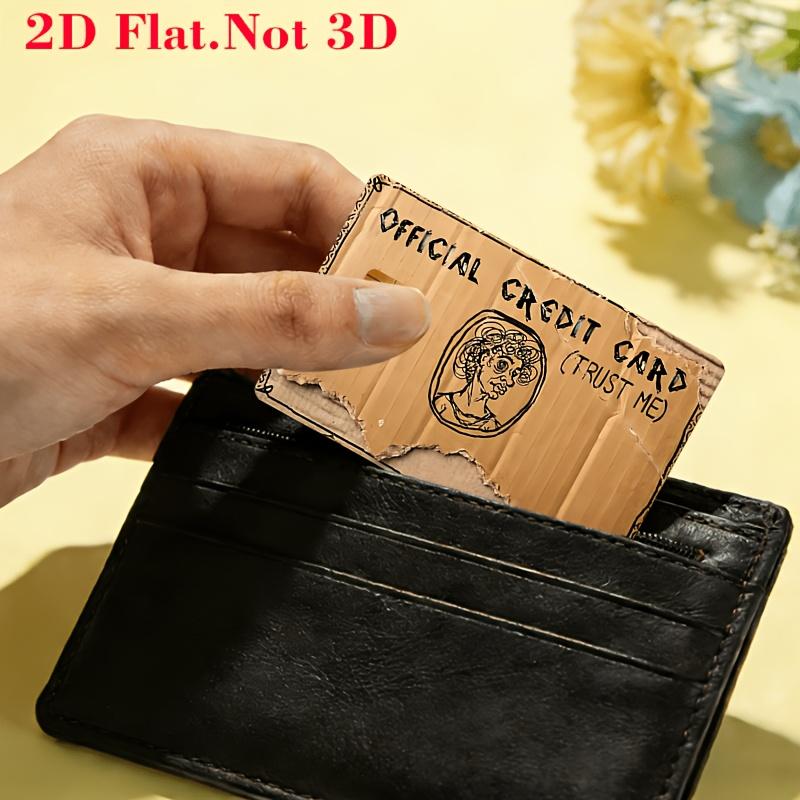 Sjov Kreditkort Klistermærke 2D Flad Skin PVC Vandtæt Betalingskort Cover Decal Bankkort Beskytter Ingen Bobler EBT Gave
