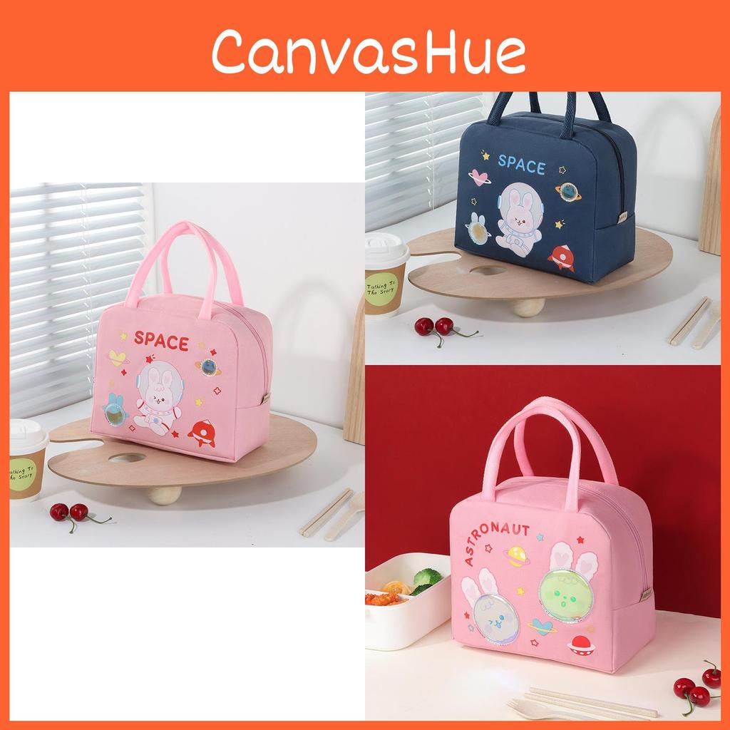New Cartoon Lunch Bag Fashionable Portable Lunch Box Bag Insulated Ice Pack Big Capacity Bento Bag