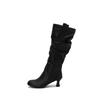 Yellow Pink Women Knee High Boots High Heel Big Size 50