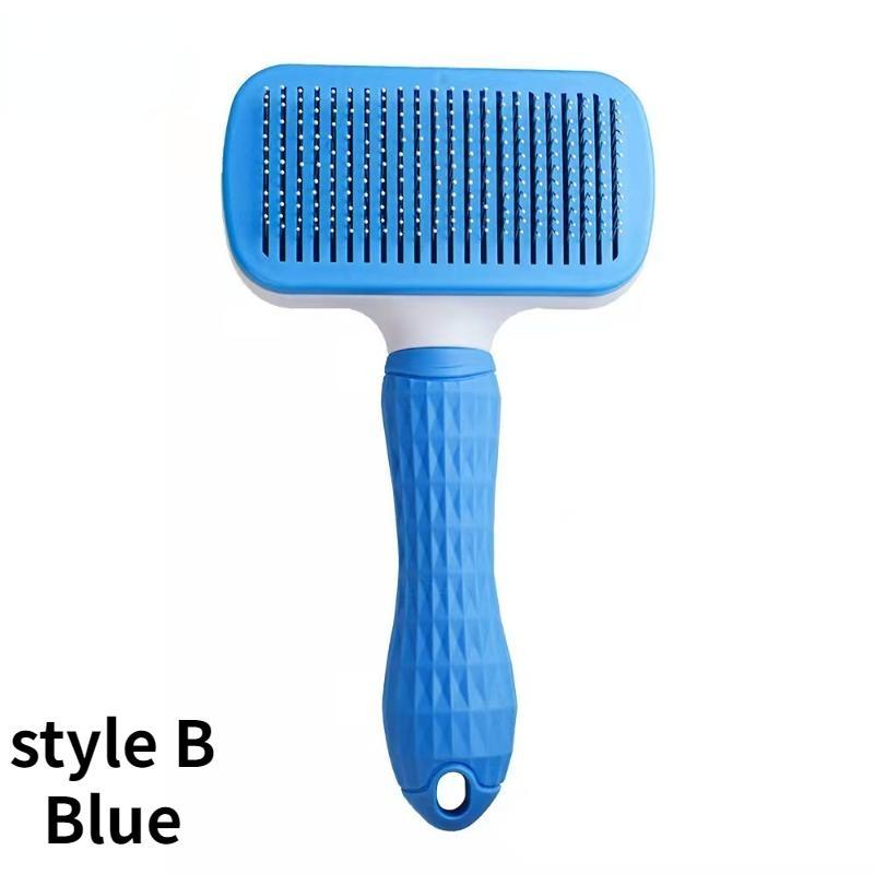 

2 шт./1 шт. щетка для удаления волос с собакой, расческа для ухода за шерстью кошек и собак, расческа для длинных волос, собака, домашнее животное удаляет волосы, чистящая щетка для ванны, аксессуары для домашних животных Round head синий