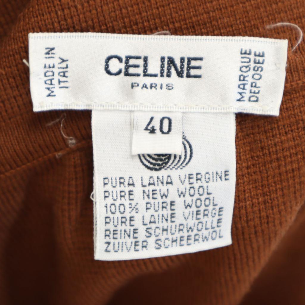 CELINE made in Italy Midi length knit Tight Skirt 40 Brown Women Used