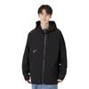 Li-Ning Training Series Solid Color Logo Print Woven Zip-Up Hooded Long Sleeve Jacket Men Jacket Black AFDSD17-3
