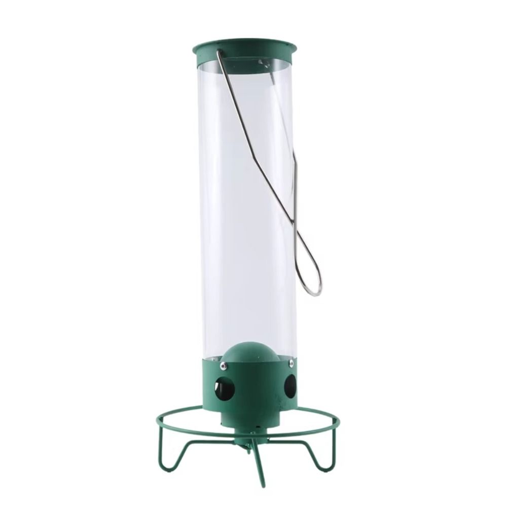 New Squirrel-Proof Wild Bird Feeder Large Capacity Metal Hanging Bird Feeder Safety Portable Hummingbird Feeder Outdoor Patio