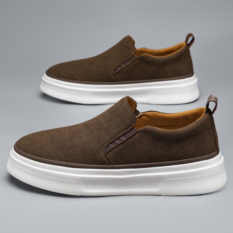 Trend New Arrival Luxury Men's Slip On Loafter Casual Leather Shoes Male Walking Sneakers Tenis Masculino Zapatos Hombre