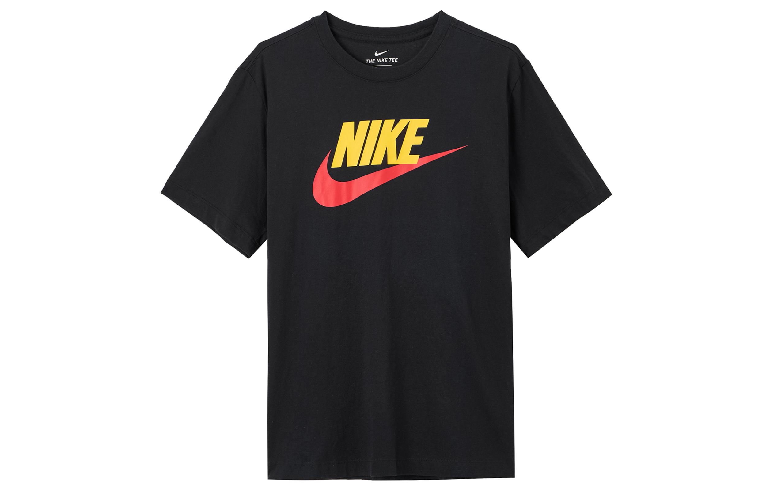 

Nike T Shirts Men s Crew Neck Moderate Straight Fit AR5005-013 L