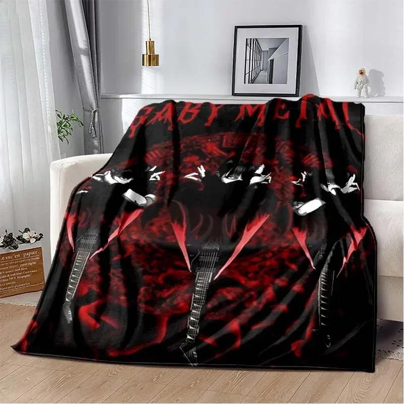 3D Babymetal Combination Printed Blanket,Fashion Soft Cozy Living room Bedroom Sofa Bed Travel Blanket Child Birthday Gift