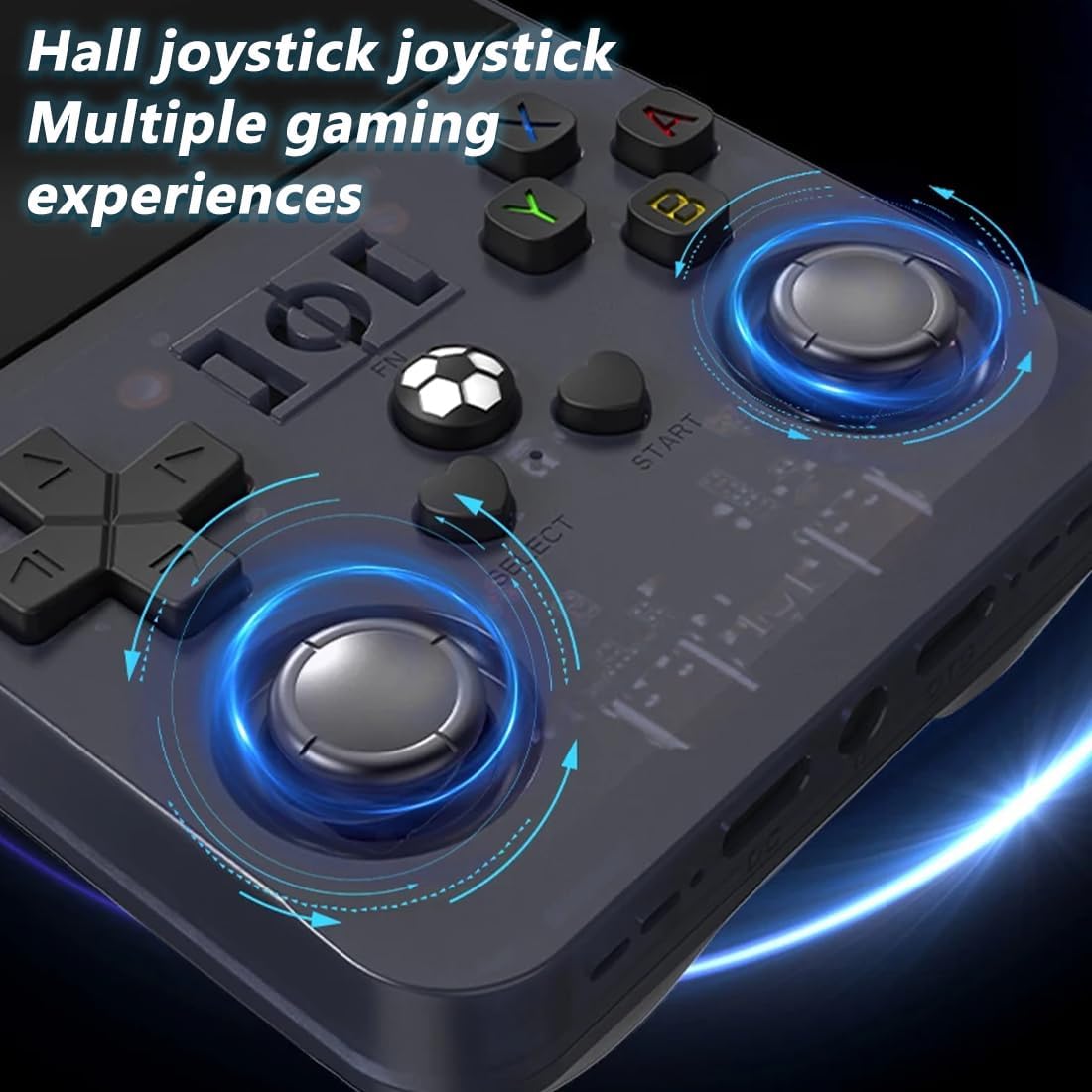 

R36S R36MAX Ретро портативная игровая консоль 128 ГБ TF-карта 22000+ игр, 4,0-дюймовый IPS-экран 720*720 Система Linux Портативный видеоигровой плеер White/64G