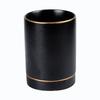 Frosted Chopstick Tube, Ceramic Black Crystal Glaze Knife, Fork And Spoon Storage Tube, Light Luxury Round Ornament, Household Storage