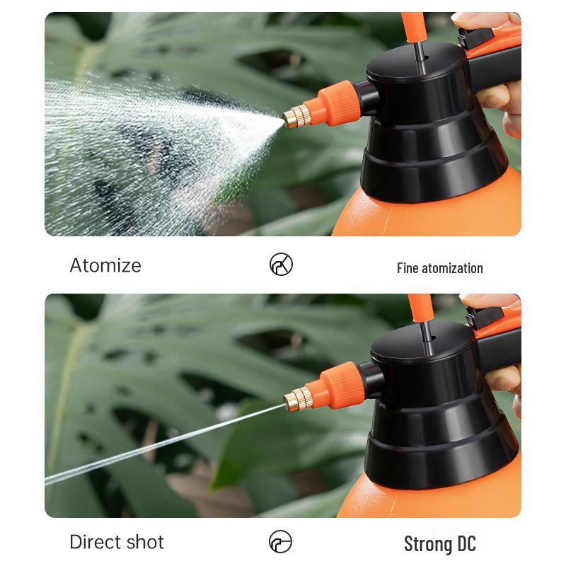 

Manual Pressure Watering Can: Large Capacity Sprayer for Home, Flower Care, Disinfection, Gardening. Small Copper Nozzle (Red)