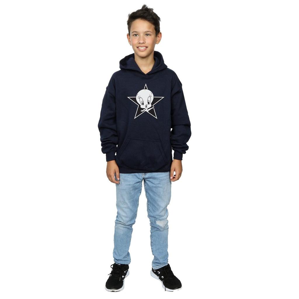 Looney Tunes Boys Tweety Pie Mono Star Hoodie