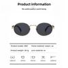 Steampunk Vintage Sunglasses for Women UV400 Metal Oval Frame Retro Shades