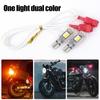 T10/T15 Motorrad-Blinker Motorrad Zweifarbig Hohe Helligkeit Standlicht Motorrad Brems-LED-Birne Rückleuchten