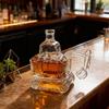 Bottiglia di Whiskey a forma di Escavatore Escavatore 3D Bottiglia di Whiskey Vino Novità Intagliata a Mano Vuota per Conservazione Vino Decorazione Artigianale