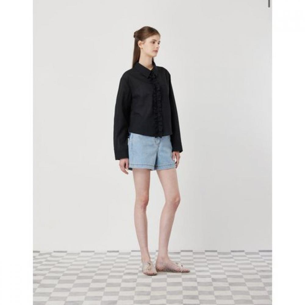 Cc Collect. Sheer Frill Shirt Blouse C262msc133
