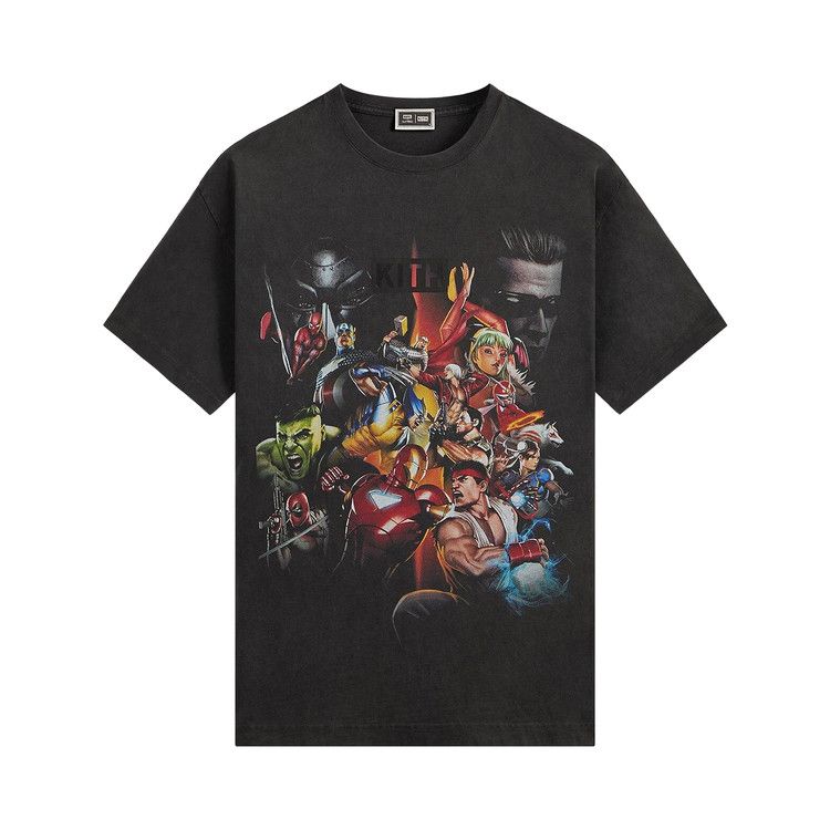 Men's T-Shirt Kith x Marvel vs. Capcom Ultimate Vintage Tee 'Black'