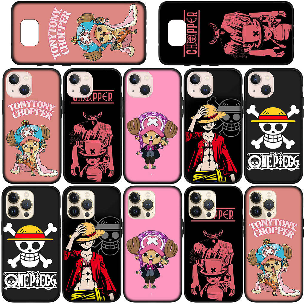 For Samsung Galaxy S25 S24 S23 S22 Ultra FE Plus A37 A57 A56 A55 A06 A16 A15 A36 A26 A35 A05 A25 A54 A34 Phone Case Anime One Piece Luffy Tony Chopper