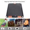 Solar Panel Double Sided 20W Dual TYPE C Output 5V 2A Ultra Thin Portable Solar Panel for Travel Camping