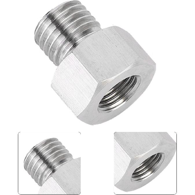 M12x1.5 To 1/8 NPT Fitting Adapter, Aluminium Alloy Fitting Adapter NPT 1/8" Female To Metric M12X1.5 Male Accessory Oil Pressure Adapter, Automotive