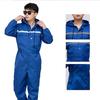 Unisex Work Overalls Hooded Drawstring Wear-resistant Reflective Zipper Work Clothes Loose Pockets Safety Worker Coveralls
