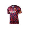 FC Barcelona 20-21 Season Home Grid Short Sleeve Soccer Jersey Men Tops Multi CD5812-658