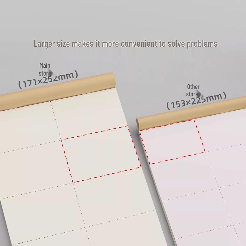 Sectioned Draft Notebook for Students: Math Scratchpad for Exam Prep and General Use in Elementary, Middle, and High School.