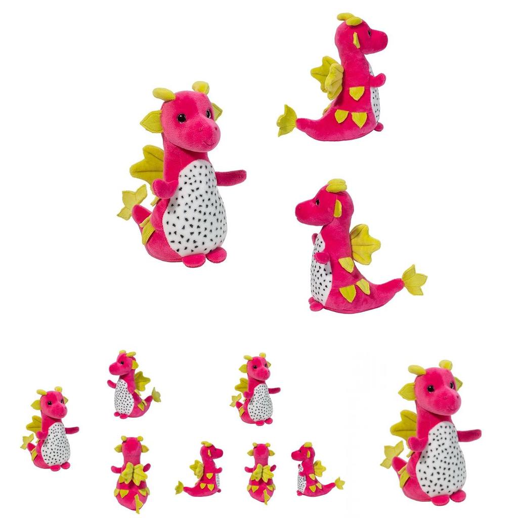 Dragon Fruit Macaroon Pitaya Dinosaur Plush Toy Soft Stuffed Doll For Kids