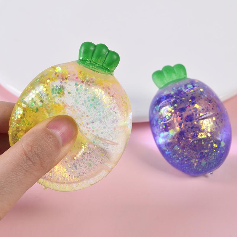 Cute Aurora Malt Carrot Pinch Stress Ball Anti Stress Adult Stress Relief Sensory Antistress Toy Kawaii Kids Birthday Gift