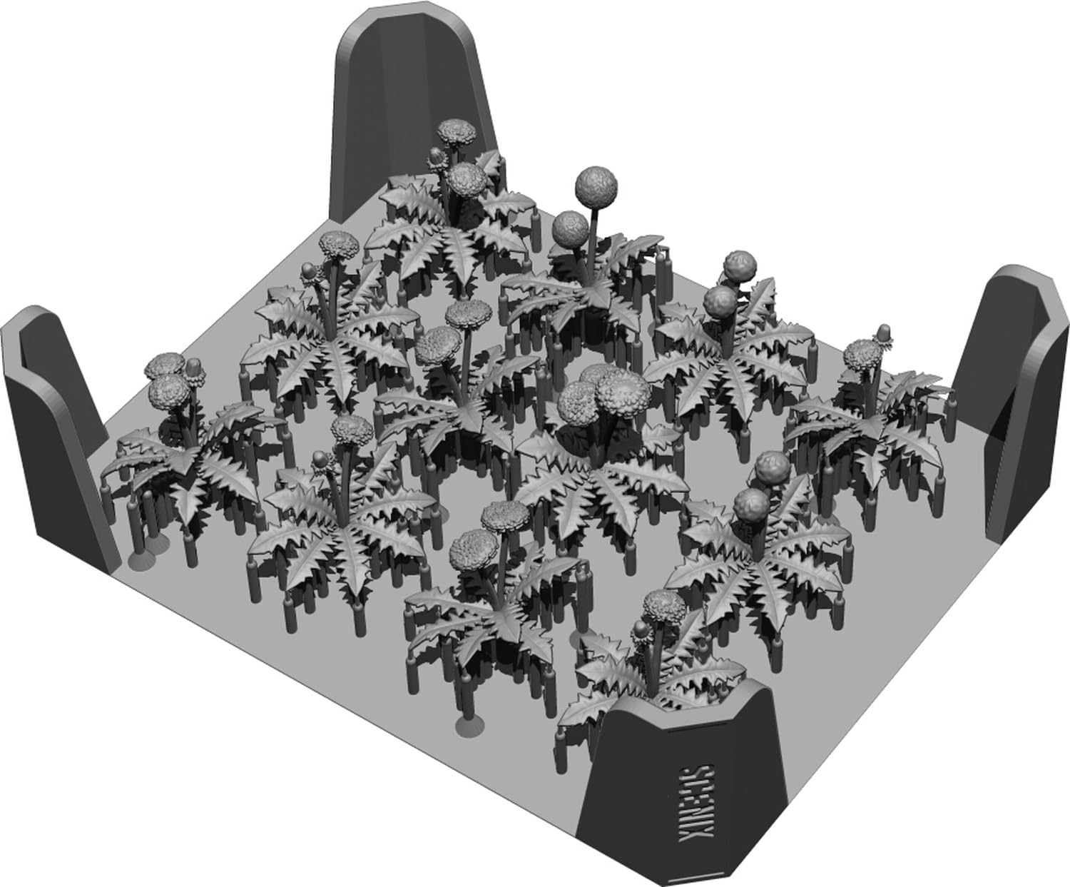 Scenics Studios Diorama Accessory Dandelion 3D Printed Kit SXP35003 1/35 12-Pack