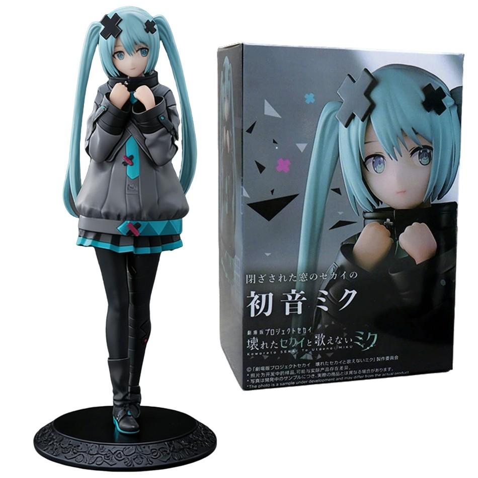 21cm Sexy Girl Hatsune Miku Anime Figure Fashion Subclture Miku Action Figure Christmas Gift PVC Collection Model Doll Toys