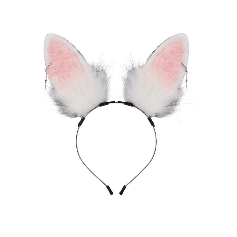

Easter Bunnies Ears Headband Rabbit Ears Headband Bunnies Costume Accessory Halloween Cosplay Hairband Hair Accessories чорний