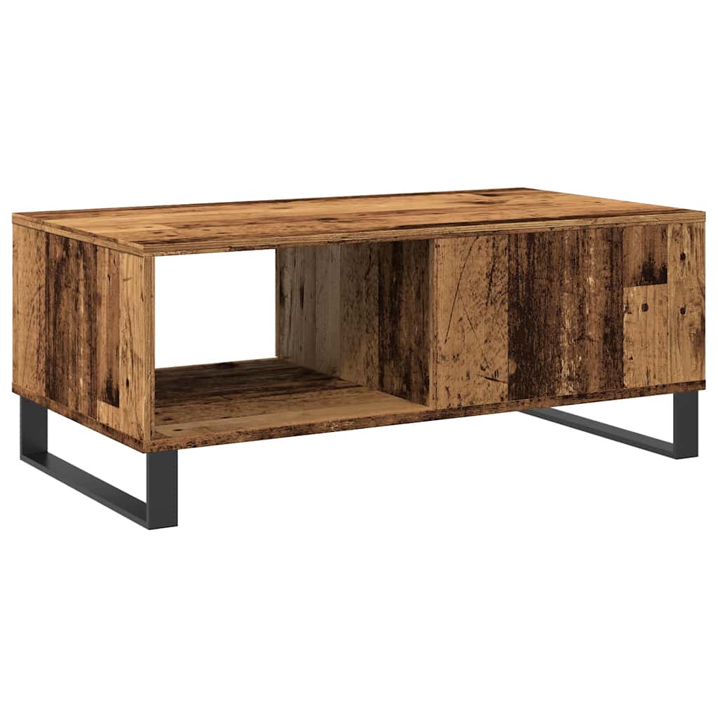 Coffee Table Reclaimed Wood Look 90x50x36.5 cm Engineered Wood