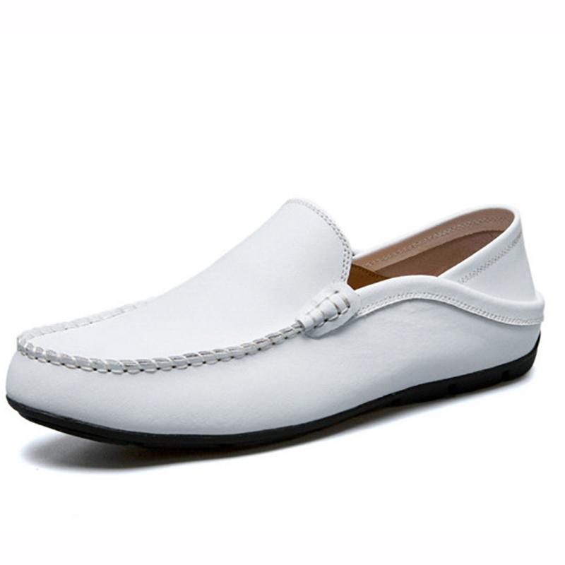 Summer Men Casual Shoes Moccasins Breathable Boat Shoes Italian Luxury Brand Mens Driving Loafers